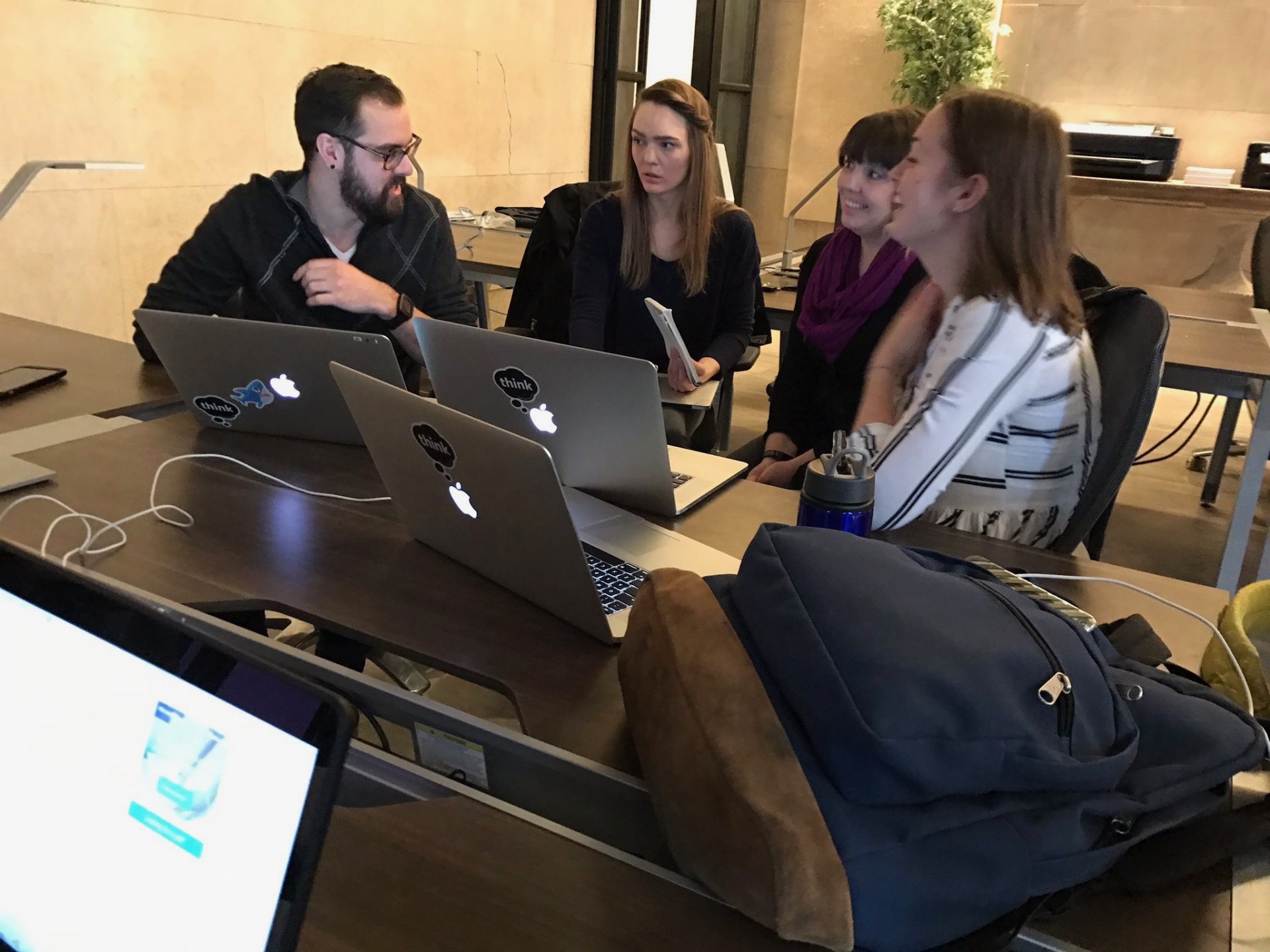 A team of Think Company volunteers (Photo by TJ Nicolaides of Think Company)